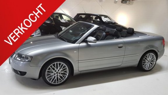 Audi A4 Cabriolet - 2.4 V6 Pro Line AUOTOMAAT NL AUTO NAP LEDER NAVI E LEKTRICH PAKKET CRUISE V.A. € - 1