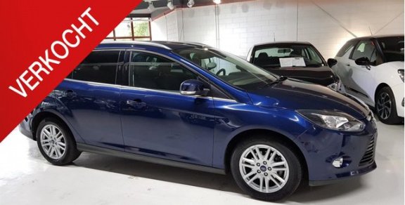 Ford Focus Wagon - 1.6 TDCI ECOnetic Titanium NAP LEDER KEYLESS NAVI PDC USB NL AUTO 1E EIGENAAR - 1