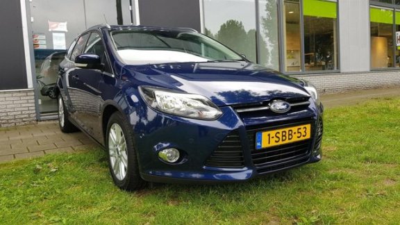 Ford Focus Wagon - 1.6 TDCI ECOnetic Titanium NAP LEDER KEYLESS NAVI PDC USB NL AUTO 1E EIGENAAR - 1