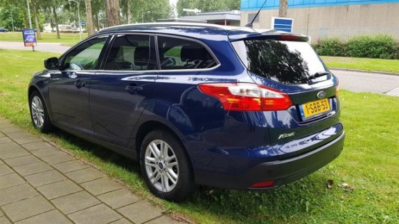 Ford Focus Wagon - 1.6 TDCI ECOnetic Titanium NAP LEDER KEYLESS NAVI PDC USB NL AUTO 1E EIGENAAR - 1