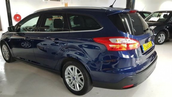 Ford Focus Wagon - 1.6 TDCI ECOnetic Titanium NAP LEDER KEYLESS NAVI PDC USB NL AUTO 1E EIGENAAR - 1