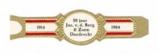 Zonder merk (type Agio) - Reclamebandje 50 jaar Jac vd Berg & Zoon, Dordrecht