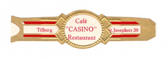 Zonder merk (type Agio) - Reclamebandje Café Casino Restaurant, Tilburg - 1