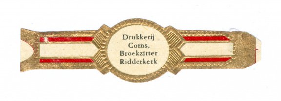 Zonder merk (type Agio) - Reclamebandje Drukkerij Corns Broekzitter, Ridderkerk - 1