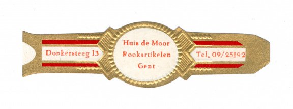 Zonder merk (type Agio) - Reclamebandje Huis de Moor Rookartikelen, Gent - 1