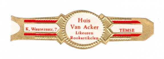 Zonder merk (type Agio) - Reclamebandje Huis van Acker Likeuren Rookartikelen, Temse - 1