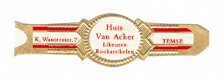 Zonder merk (type Agio) - Reclamebandje Huis van Acker Likeuren Rookartikelen, Temse - 1 - Thumbnail