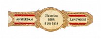 Zonder merk (type Agio) - Reclamebandje Slagerijen Gebr Burger, Amsterdam-Zandvoort - 1 - Thumbnail