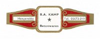 Zonder merk (type Carl Upmann) - Reclamebandje B A Kamp Betonwaren, Hengevelde - 1 - Thumbnail