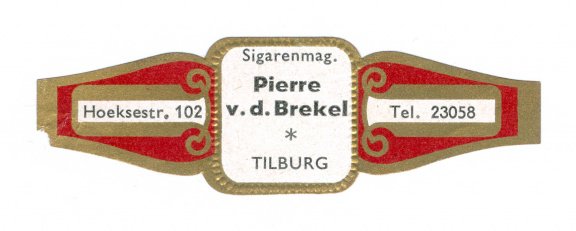 Zonder merk (type Carl Upmann) - Reclamebandje Sigarenmag Pierre vd Brekel, Tilburg - 1