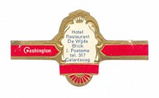 Washington (type In Memorial met S) - Reclamebandje Hotel Restaurant De Wijde Blick, Callantsoog