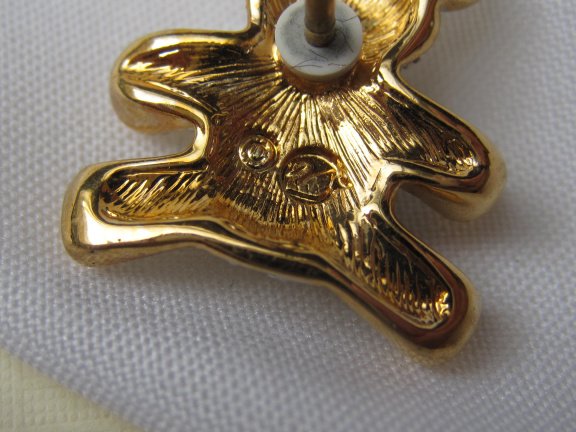 Broche steek pin Swarovski kristal kleine beer 1.8x1.7 cm - Afbeelding 7