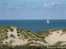 Fotokaart Duinen en zeilbootje (Duin02)