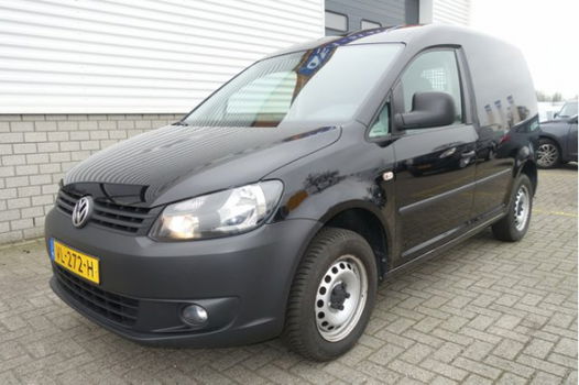 Volkswagen Caddy - 1.6 TDI Baseline / lease € 151 / zwart metallic / airco / 91.509 km / schuifdeur - 1