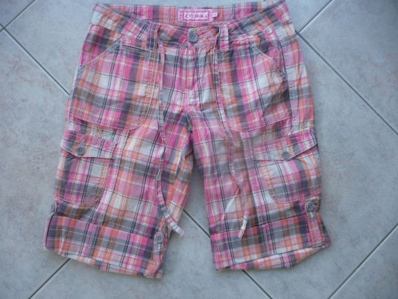 O'Bleu roze geruite korte broek maat S. - nr. 1