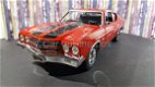 Chevrolet Chevelle SS 1970 rood 1:18 Autoworld - 2 - Thumbnail