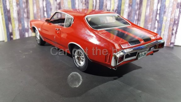 Chevrolet Chevelle SS 1970 rood 1:18 Autoworld - 3