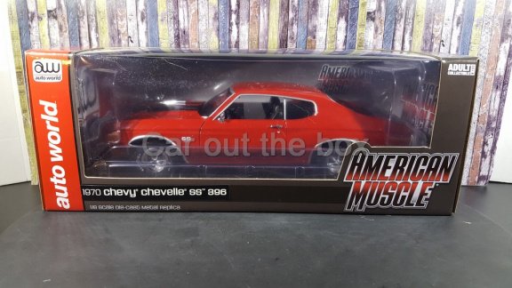 Chevrolet Chevelle SS 1970 rood 1:18 Autoworld - 4