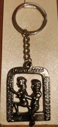 Kamasutra sleutelhanger met beweegbare man - nr. 1