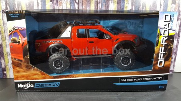 2017 Ford F-150 Raptor rood 1:24 Maisto - 4