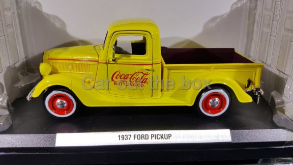 1937 Ford pickup COCA COLA geel 1:24 Motormax - 1
