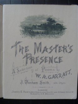 1e druk 1888 - Selections of Poems by W.A. Garratt, J. Denham Smith, and others