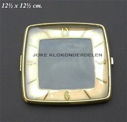 Pendule deur / wijzerplaat = bol glas = 36117