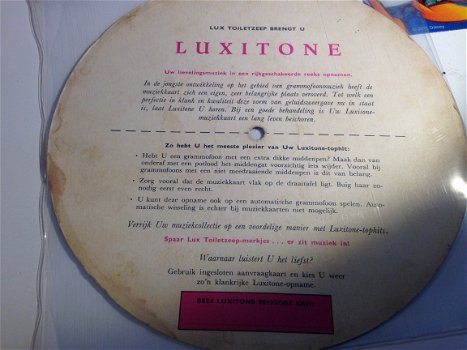 LUXITONE RECLAMESINGLE- Muziekkaart - 2