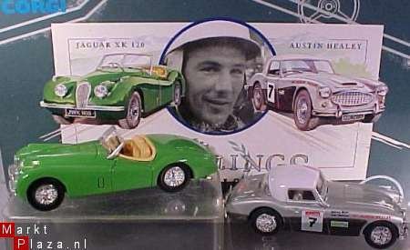 CORGI STIRLING'S CHOICE AUSTIN HEALEY JAGUAR SET LTD. EDIT. - 1