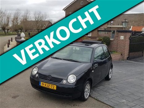 Volkswagen Lupo - 1.4 2003 Zwart Leuk&Zuinig/Cabriotop/KM NAP - 1