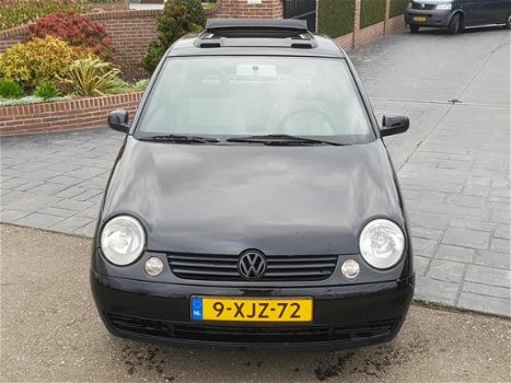 Volkswagen Lupo - 1.4 2003 Zwart Leuk&Zuinig/Cabriotop/KM NAP - 1