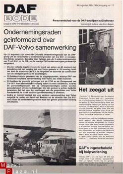 DAF BODE - 30 AUGUSTUS 1974 - 1