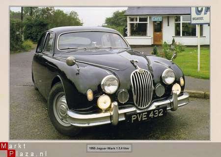 POSTER 1955 JAGUAR MARK 1 2.4 LTR - 1