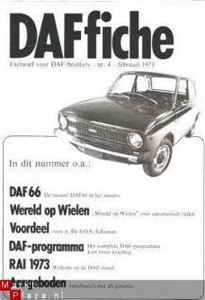 DAFFICHE (1973) BROCHURE/POSTER DAF 66