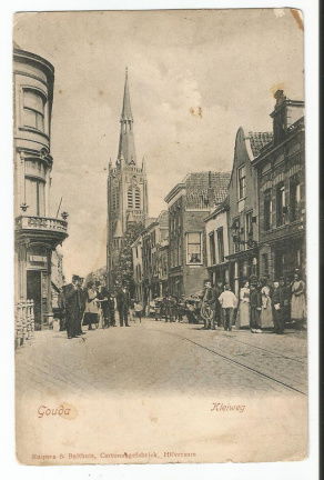 Oude ansichtkaart Gouda : Kleiweg - nr. 1