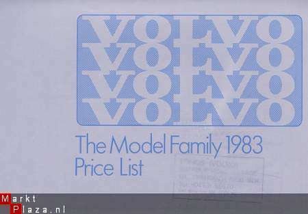 VOLVO RANGE/PRICELIST (1983) BROCHURE - 1