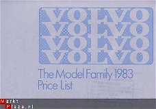 VOLVO RANGE/PRICELIST (1983) BROCHURE