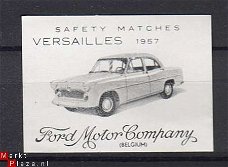 10 ORIGINELE 1957 FORD LUCIFER MERKEN * MATCHBOX LABELS