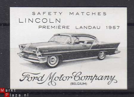 10 ORIGINELE 1957 FORD LUCIFER MERKEN * MATCHBOX LABELS - 6