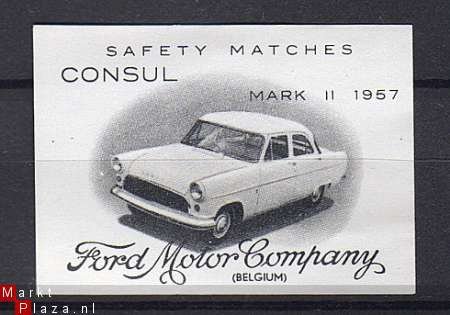 10 ORIGINELE 1957 FORD LUCIFER MERKEN * MATCHBOX LABELS - 8