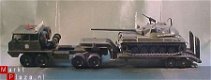 VINTAGE MILITARY SOLIDO BERLIET TANKTRANSPORTER SET - 1 - Thumbnail