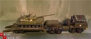 VINTAGE MILITARY SOLIDO BERLIET TANKTRANSPORTER SET - 4 - Thumbnail