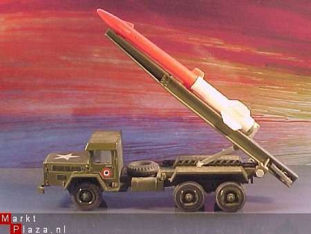 VINTAGE MILITARY SOLIDO UNIC ROCKET TRUCK # 201 - 1