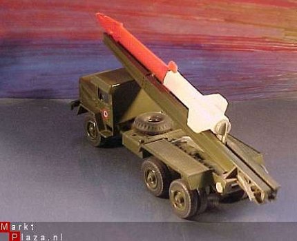VINTAGE MILITARY SOLIDO UNIC ROCKET TRUCK # 201 - 2