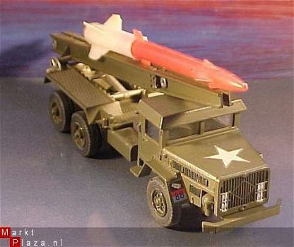 VINTAGE MILITARY SOLIDO UNIC ROCKET TRUCK # 201 - 3