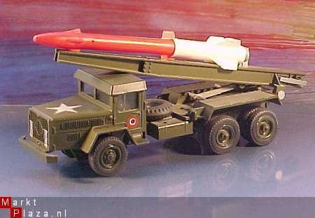 VINTAGE MILITARY SOLIDO UNIC ROCKET TRUCK # 201 - 4