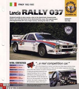 LANCIA RALLY 037 BROCHURE - 1