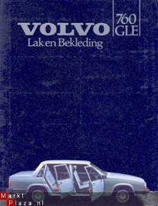 VOLVO 760 GLE LAK EN BEKLEDING (1982) BROCHURE