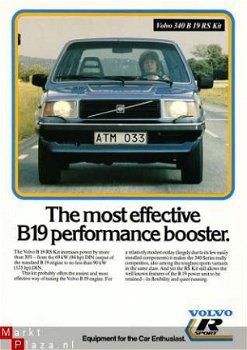 1980 VOLVO 340 B19 RS KIT LEAFLET - 1