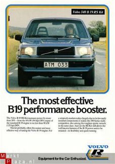 1980 VOLVO 340 B19 RS KIT LEAFLET